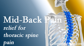 Paulette Hugulet, DC, LLC offers gentle chiropractic treatment to relieve mid-back pain in the thoracic spine. 