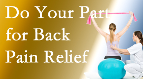 Paulette Hugulet, DC, LLC calls on back pain sufferers to participate in their own back pain relief recovery. 