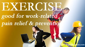 Dr. Paulette Hugulet, DC, LLC offers gentle treatment to relieve work-related pain and advice for preventing it.