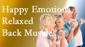 Dr. Paulette Hugulet, DC, LLC encourages a positive outlook and upright body position to enhance healing from back pain.