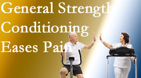 Dr. Paulette Hugulet, DC, LLC helps patients find the right exercise for them to strengthen their spine and body to best ease back pain.
