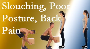 Dr. Paulette Hugulet, DC, LLC shares slouching prevention advice that can help improve poor posture and ease related back pain and neck pain.