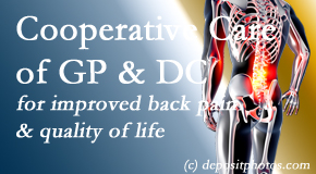 Paulette Hugulet, DC, LLC coordinates care of chronic low back pain with any local healthcare providers to assist our patients!