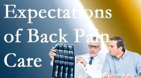 The pain relief expectations of La Grande back pain patients influence their satisfaction with chiropractic care. What is realistic?