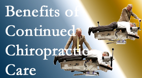 Paulette Hugulet, DC, LLC offers continued chiropractic care (aka maintenance care) as it is research-documented to be effective.