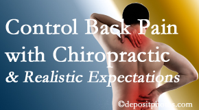 Dr. Paulette Hugulet, DC, LLC helps patients set realistic goals and find some control of their back pain and neck pain so it doesn’t necessarily control them.