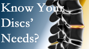 Your La Grande chiropractor knows all about spinal discs and what they need nutritionally. Do you?