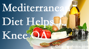 Paulette Hugulet, DC, LLC shares recent research about how good a Mediterranean Diet is for knee osteoarthritis as well as quality of life improvement.