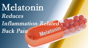 Dr. Paulette Hugulet, DC, LLC presents new findings that melatonin interrupts the inflammatory process in disc degeneration that causes back pain.