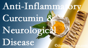 Paulette Hugulet, DC, LLC introduces new findings on the benefit of curcumin on inflammation reduction and even neurological disease containment.