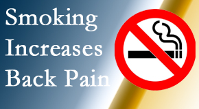 Paulette Hugulet, DC, LLC explains that smoking heightens the pain experience especially spine pain and headache.