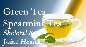 Paulette Hugulet, DC, LLC shares the benefits of green tea on skeletal health, a bonus for our La Grande chiropractic patients.