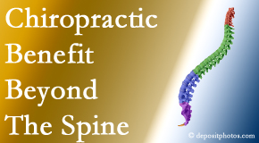 Dr. Paulette Hugulet, DC, LLC chiropractic care benefits more than the spine especially when the thoracic spine is treated!