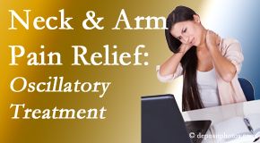 Dr. Paulette Hugulet, DC, LLC relieves neck pain and related arm pain by using gentle motion-based manipulation.