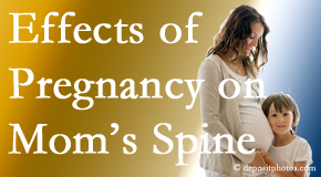 La Grande mothers are predisposed to develop spinal issues as they grow older.