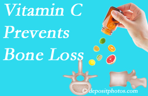  Dr. Paulette Hugulet, DC, LLC may recommend vitamin C to patients at risk of bone loss as it helps prevent bone loss.