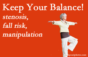 Dr. Paulette Hugulet, DC, LLC uses spinal manipulation among other services to improve balance in older patients at risk of falling and those with spinal stenosis.
