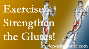 La Grande chiropractic care at Dr. Paulette Hugulet, DC, LLC includes exercise to strengthen glutes.