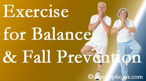 La Grande chiropractic care of balance for fall prevention involves stabilizing and proprioceptive exercise. 