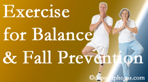 La Grande chiropractic care of balance for fall prevention involves stabilizing and proprioceptive exercise.