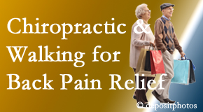 Paulette Hugulet, DC, LLC encourages walking for back pain relief in combination with chiropractic treatment to maximize distance walked.