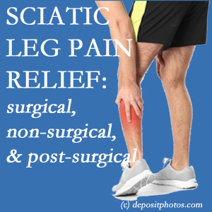 The La Grande chiropractic relieving care of sciatic leg pain works non-surgically and post-surgically for many sufferers.