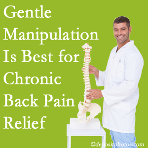 Gentle La Grande chiropractic treatment of chronic low back pain is superior. 