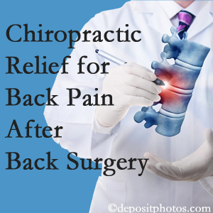 Dr. Paulette Hugulet, DC, LLC offers back pain relief to patients who have already undergone back surgery and still have pain.