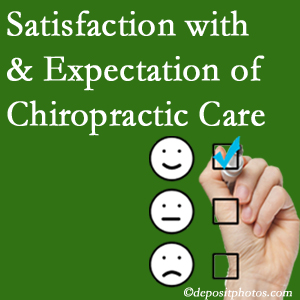 La Grande chiropractic care provides patient satisfaction and meets patient expectations of pain relief.