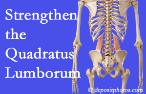 La Grande chiropractic care offers exercise recommendations to strengthen spine muscles like the quadratus lumborum as the back heals and recovers.