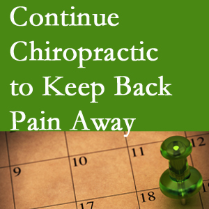 Continued La Grande chiropractic care fosters back pain relief.