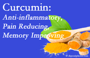 La Grande chiropractic nutrition integration is important, especially when curcumin is shown to be an anti-inflammatory benefit.