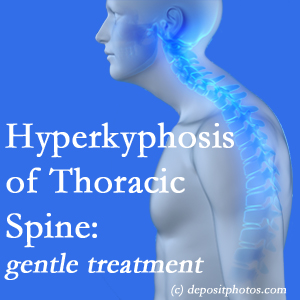 1        The La Grande chiropractic care of hyperkyphotic curves in the [upper spine in older people responds nicely to gentle chiropractic distraction care. 