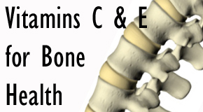 vitamin c & e for bone health image